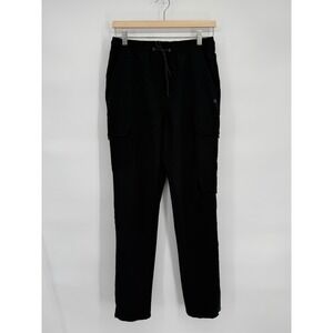 Tony Hawk Sz S Mens Black Cargo‎ Jogger Pants Drawstring Pockets Comfort Fit
